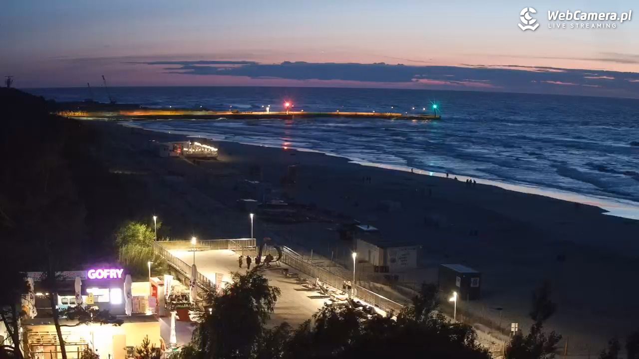 Łeba - widok na plażę - 21 lipiec 2026, 22:25