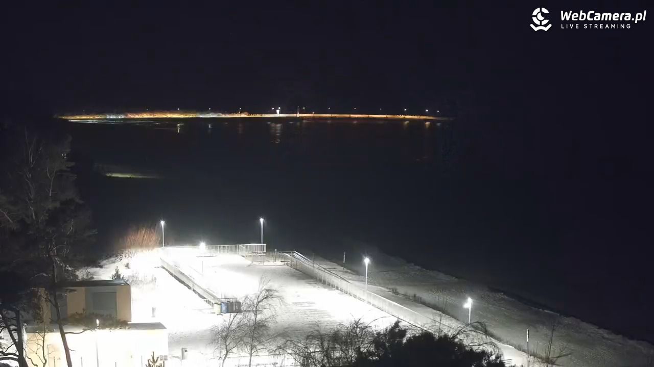 Łeba - widok na plażę - 17 styczeń 2026, 22:07