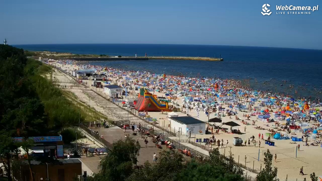 Łeba - widok na plażę - 14 sierpień 2025, 12:23