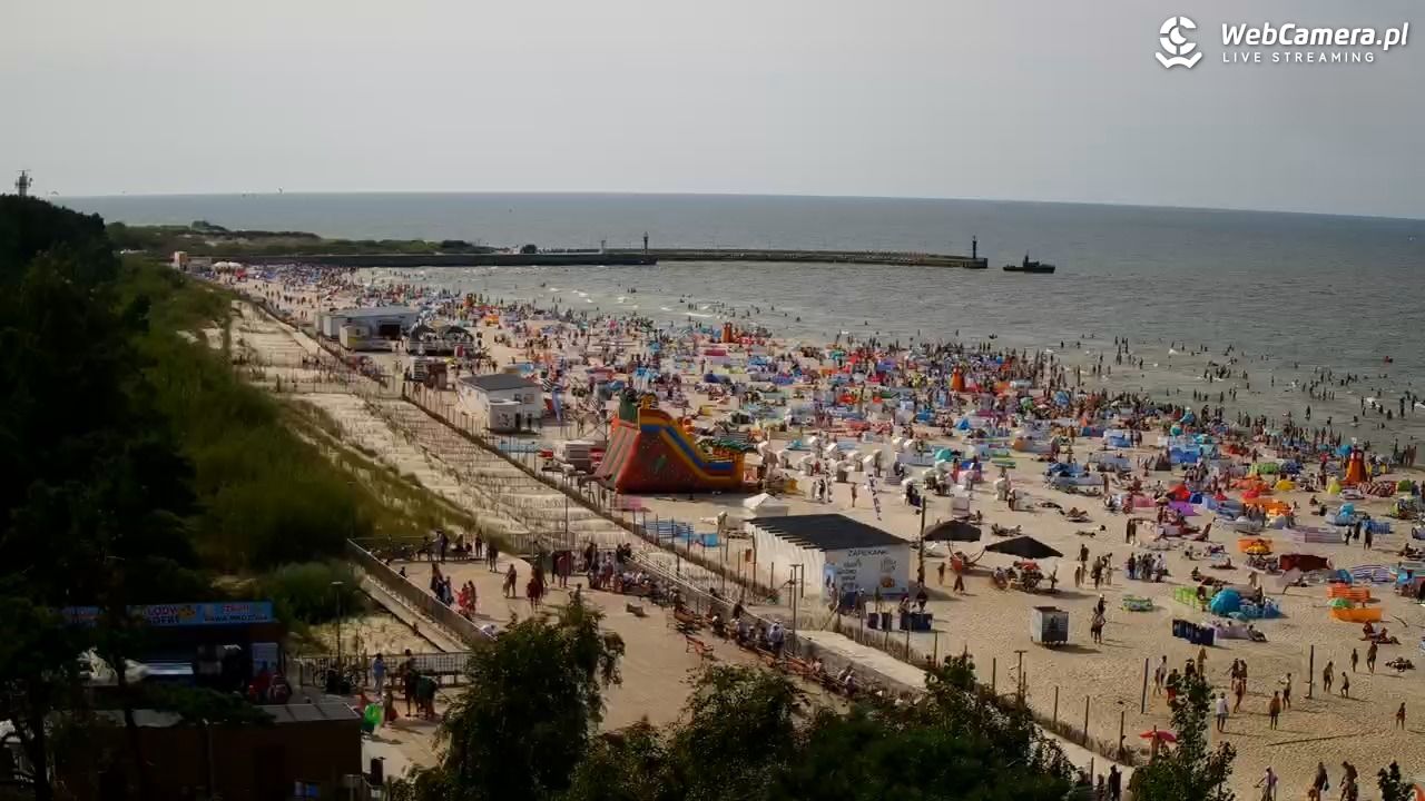 Łeba - widok na plażę - 14 sierpień 2025, 15:27