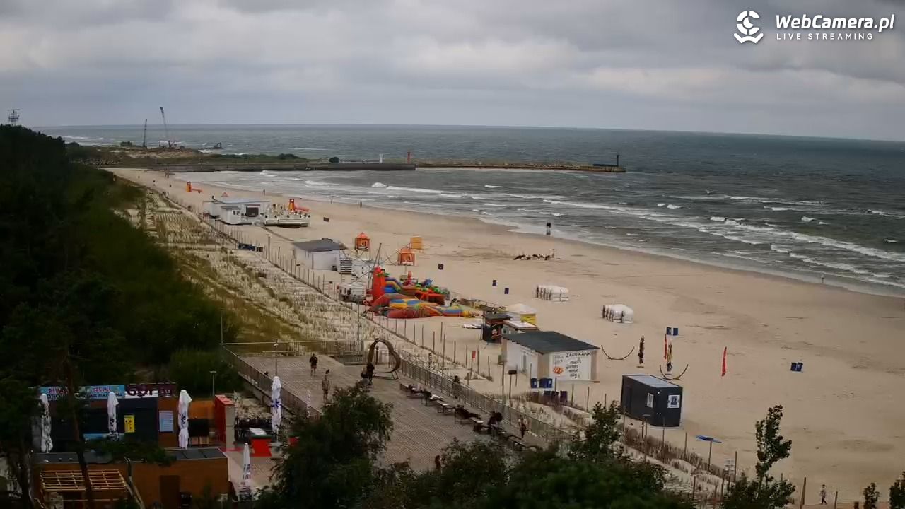 Łeba - widok na plażę - 22 lipiec 2026, 09:02