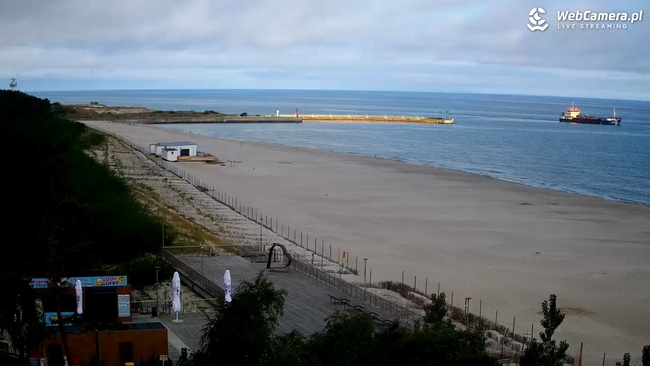 Łeba - widok na plażę - 01 czerwiec 2026, 06:59