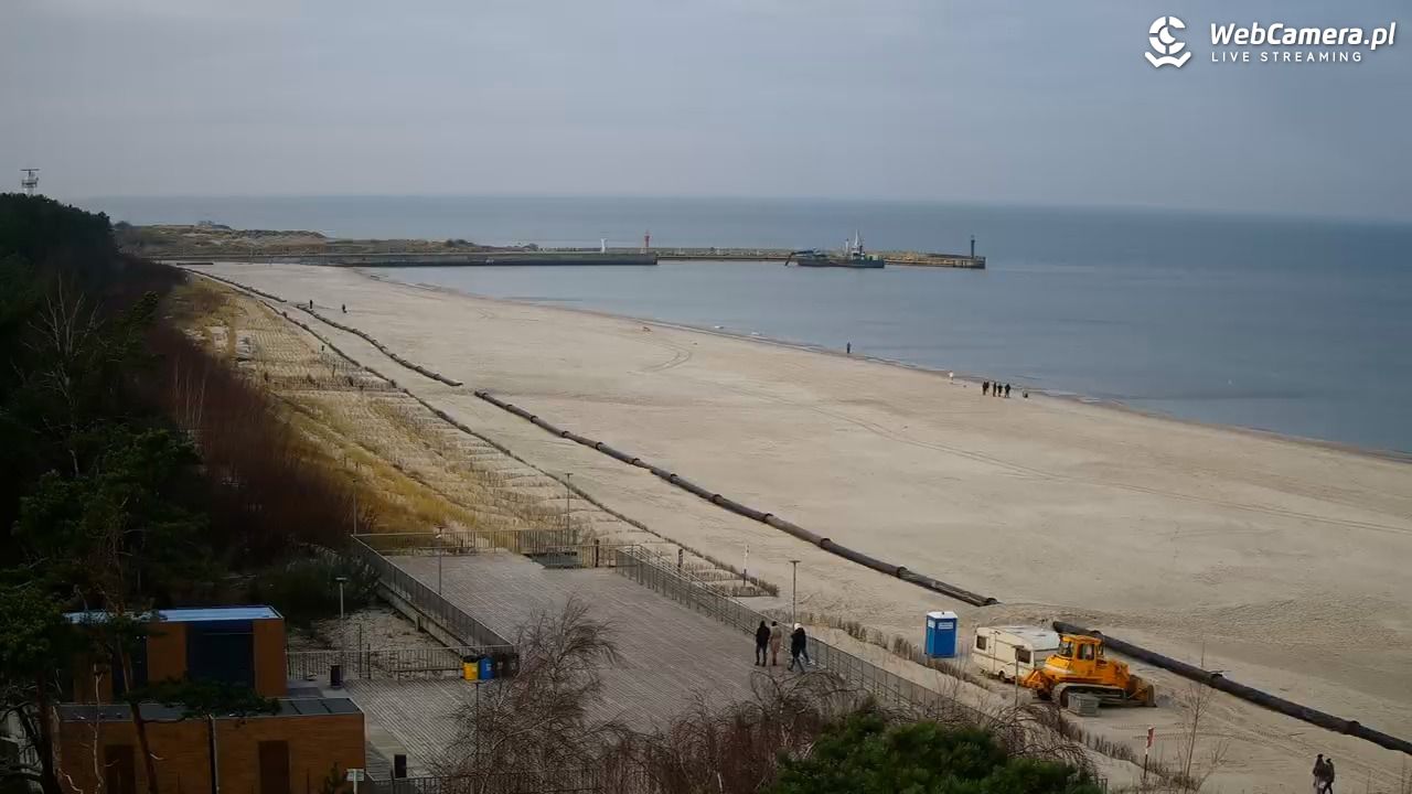 Łeba - widok na plażę - 30 listopad 2025, 11:49