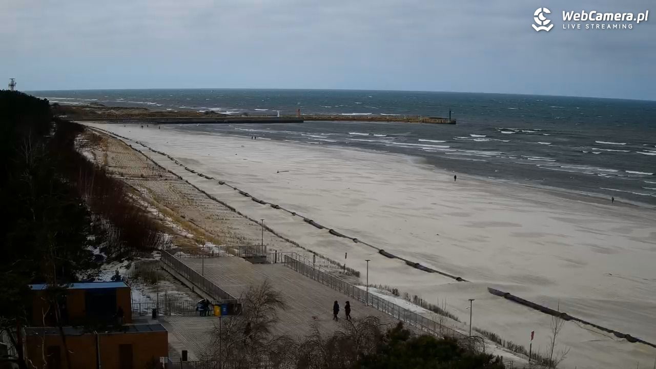 Łeba - widok na plażę - 01 marzec 2026, 12:35