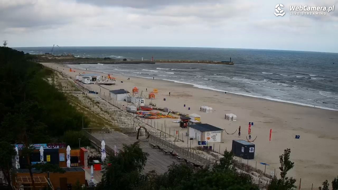 Łeba - widok na plażę - 22 lipiec 2026, 08:05
