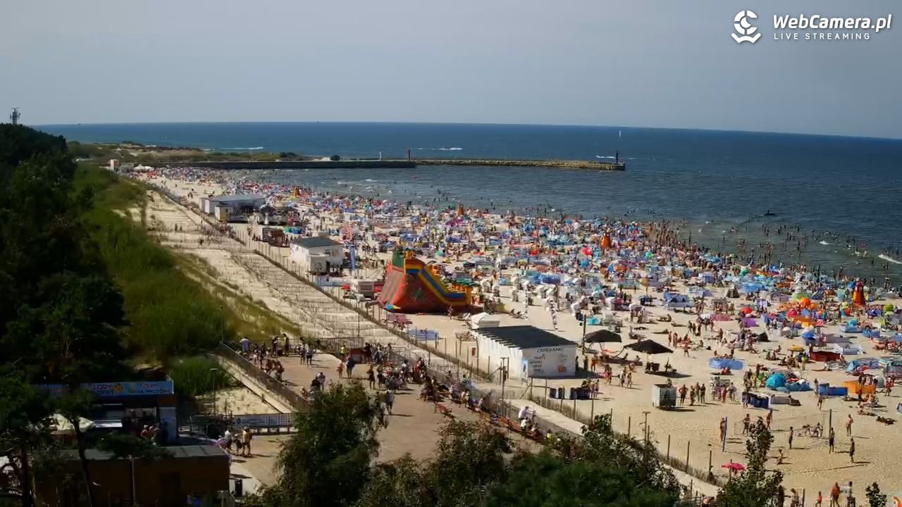 Łeba - widok na plażę - 14 sierpień 2025, 14:12