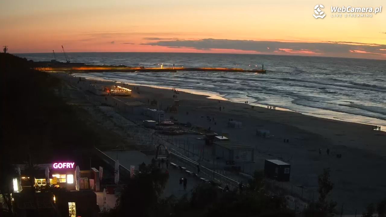 Łeba - widok na plażę - 21 lipiec 2026, 22:08