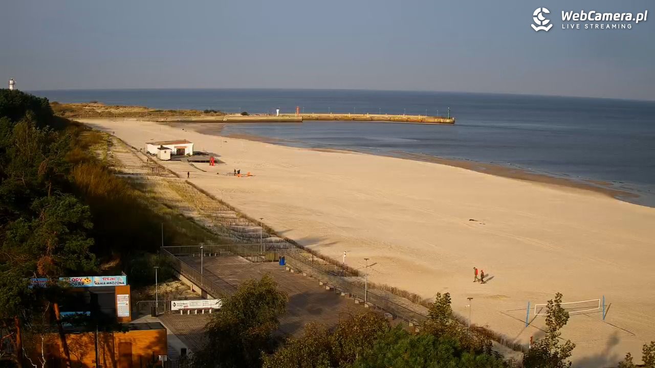 Łeba - widok na plażę - 04 październik 2025, 08:48
