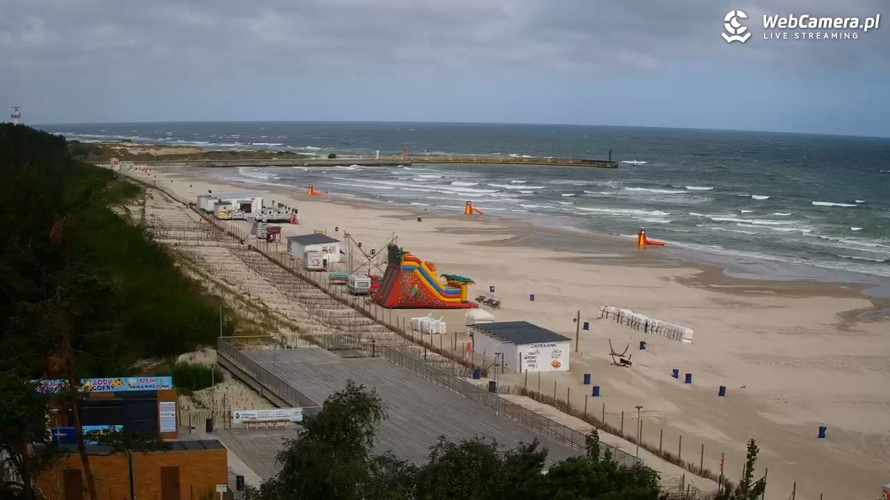 Łeba - widok na plażę - 30 czerwiec 2025, 08:23
