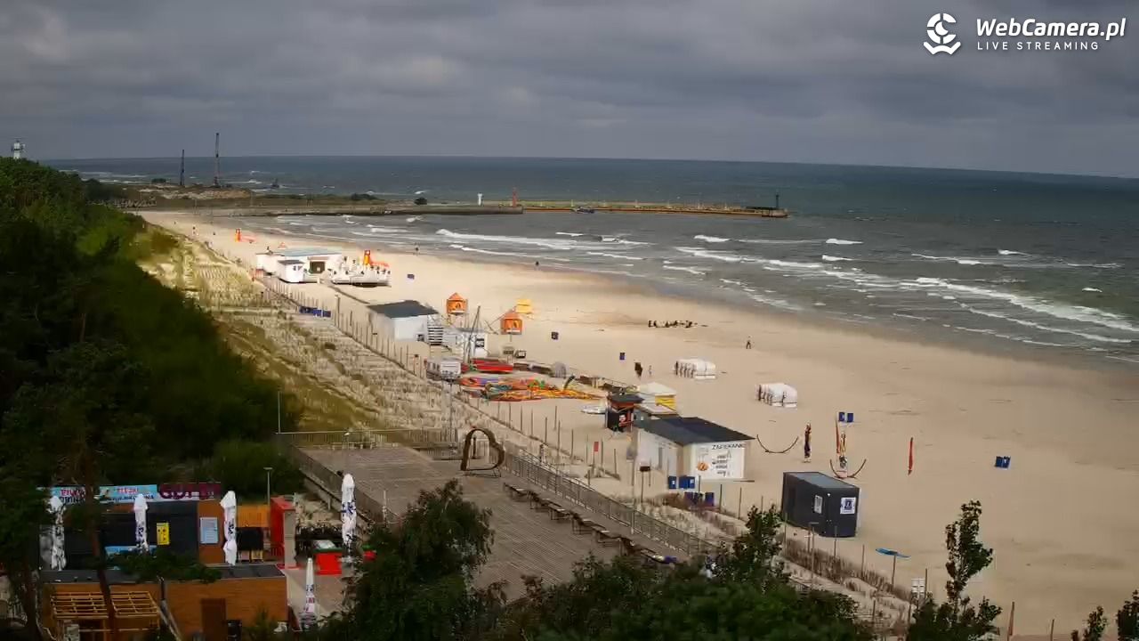 Łeba - widok na plażę - 22 lipiec 2026, 08:50