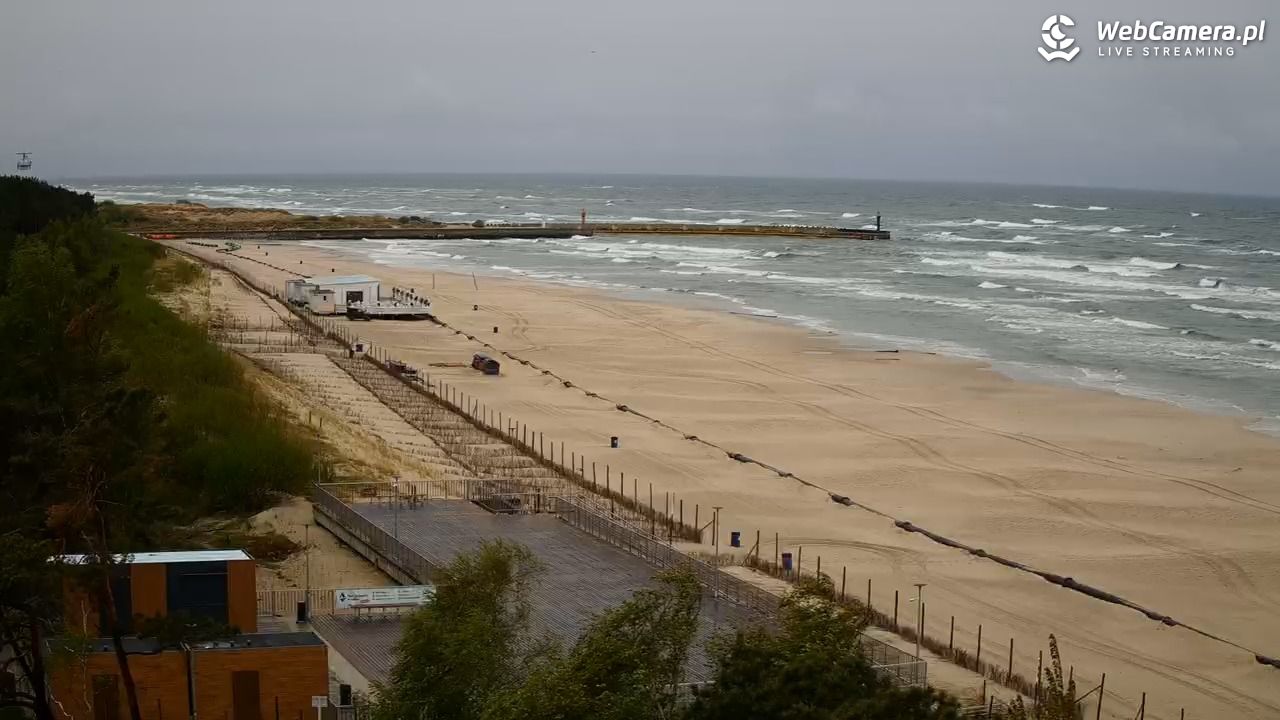 Łeba - widok na plażę - 16 maj 2025, 10:22
