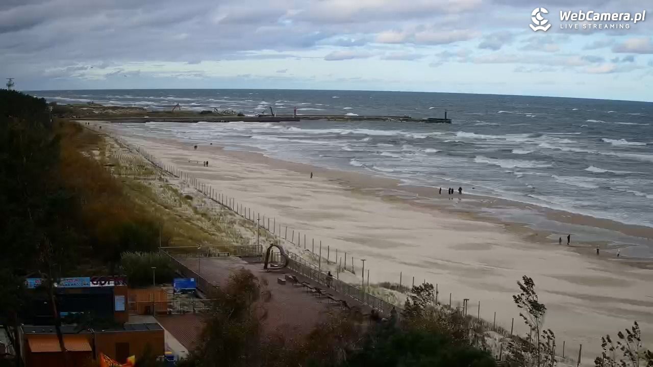 Łeba - widok na plażę - 18 październik 2026, 08:58
