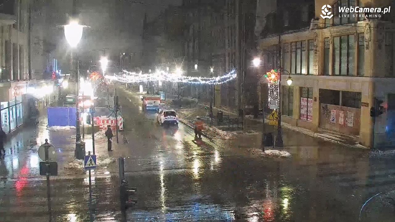 ŁÓDŹ - widok na Ulicę Piotrkowską - 14 styczeń 2026, 18:27