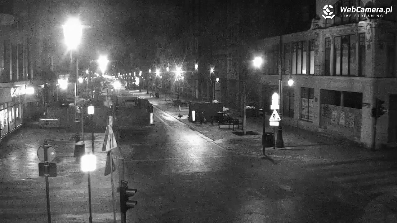 ŁÓDŹ - widok na Ulicę Piotrkowską - 02 marzec 2026, 05:30