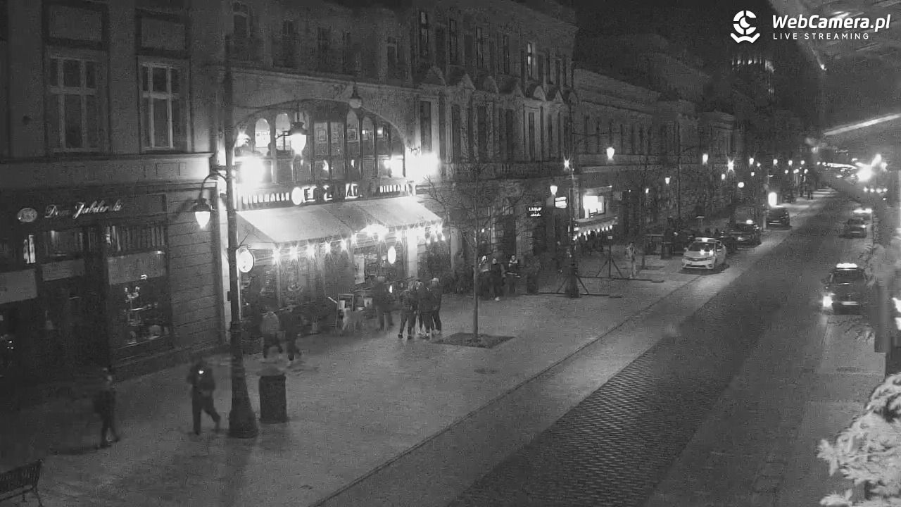 ŁÓDŹ - widok na Ulicę Piotrkowską - 27 luty 2026, 22:35