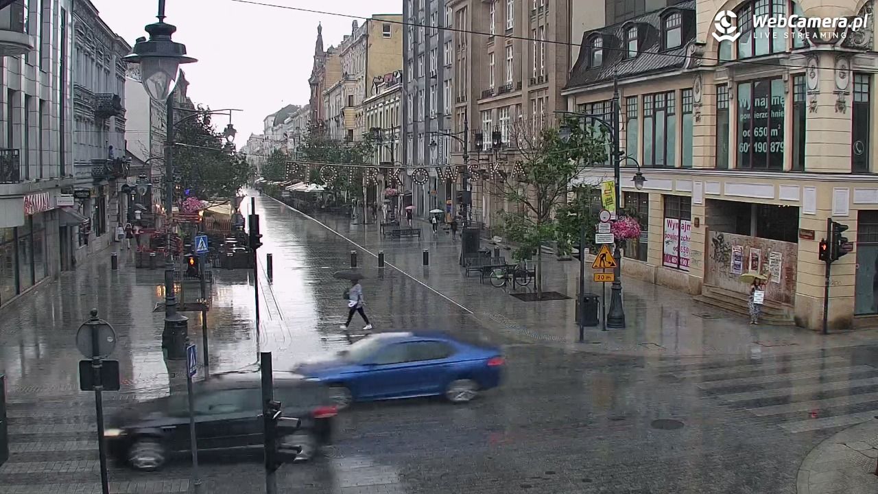 ŁÓDŹ - widok na Ulicę Piotrkowską - 15 lipiec 2026, 16:46