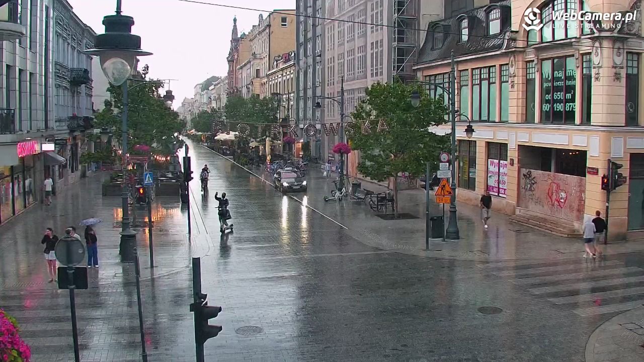 ŁÓDŹ - widok na Ulicę Piotrkowską - 29 czerwiec 2025, 19:13