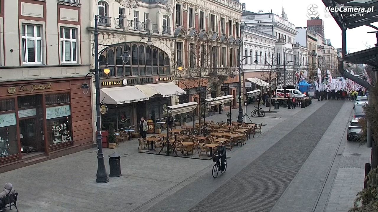 ŁÓDŹ - widok na Ulicę Piotrkowską - 14 kwiecień 2026, 15:48