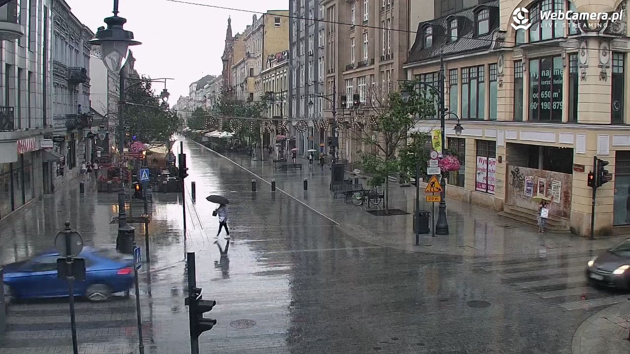 ŁÓDŹ - widok na Ulicę Piotrkowską - 15 lipiec 2026, 16:46
