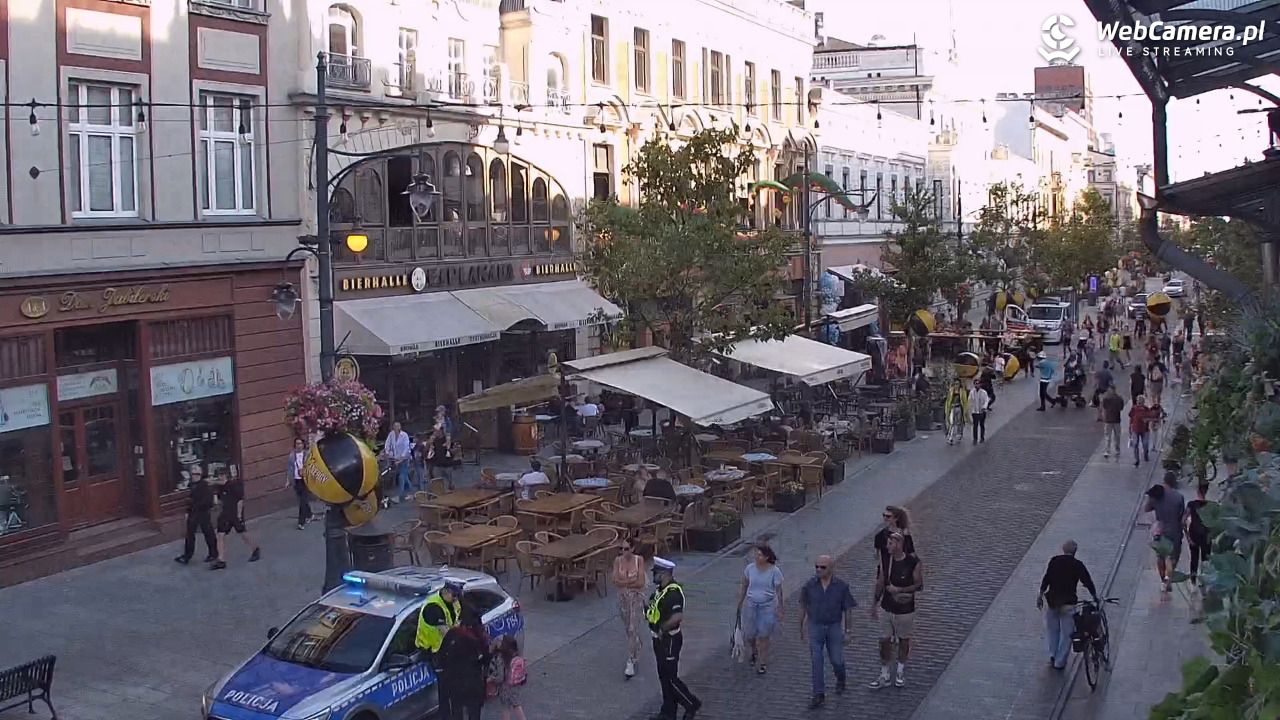ŁÓDŹ - widok na Ulicę Piotrkowską - 29 sierpień 2026, 16:34