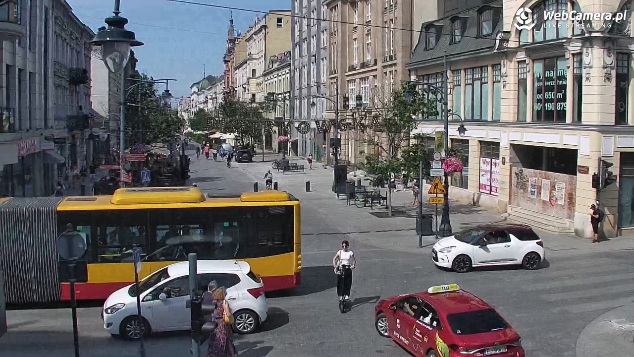 ŁÓDŹ - widok na Ulicę Piotrkowską - 14 lipiec 2026, 14:54
