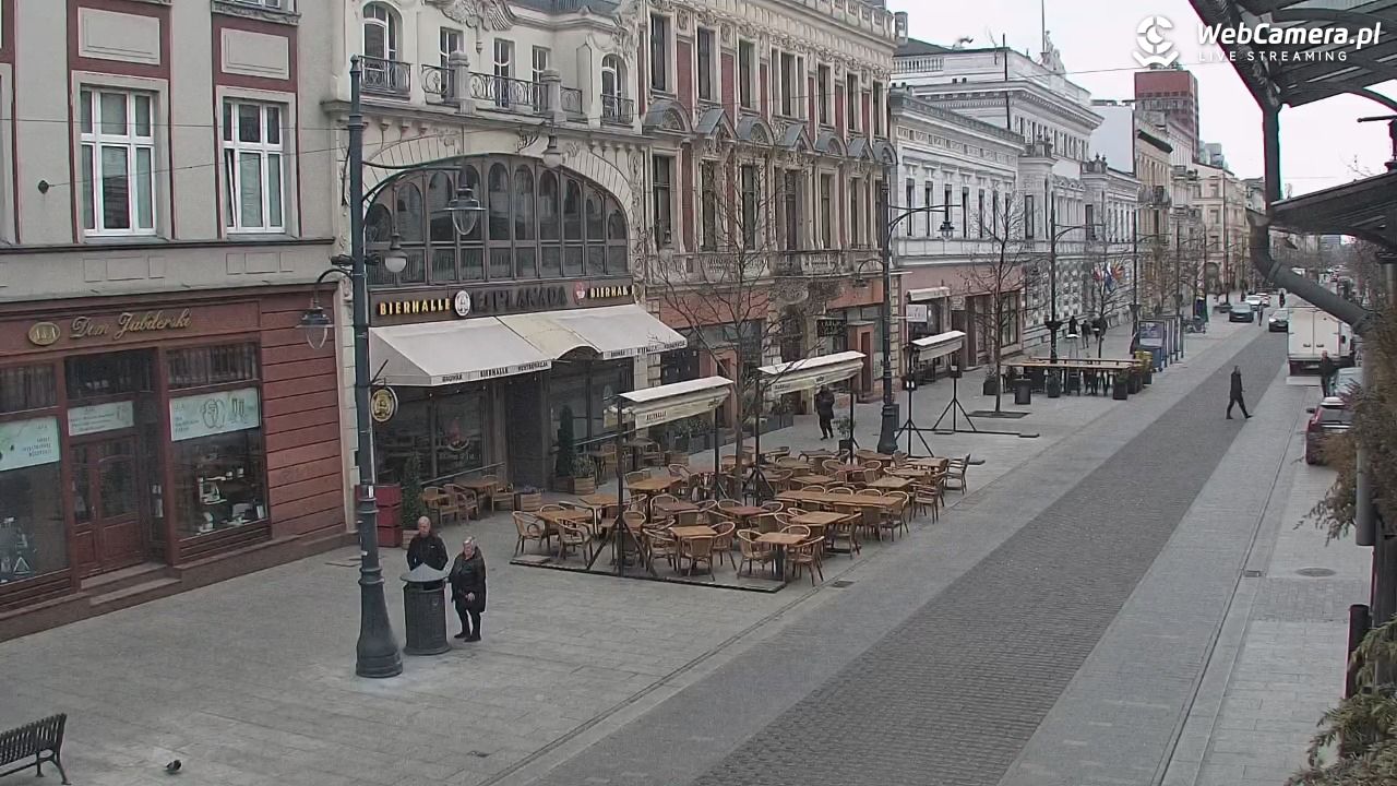 ŁÓDŹ - widok na Ulicę Piotrkowską - 14 kwiecień 2026, 08:58