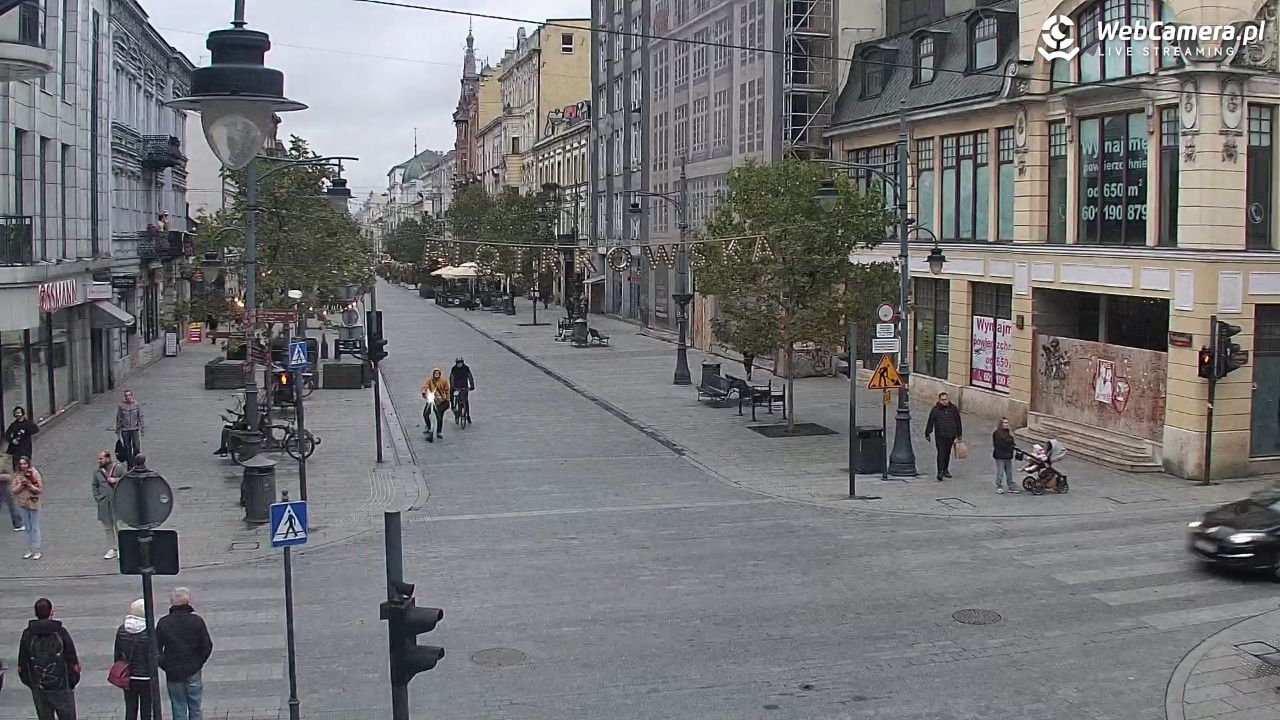 ŁÓDŹ - widok na Ulicę Piotrkowską - 16 październik 2025, 16:36