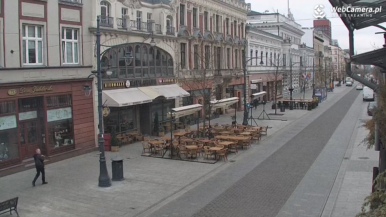 ŁÓDŹ - widok na Ulicę Piotrkowską - 14 kwiecień 2026, 08:41