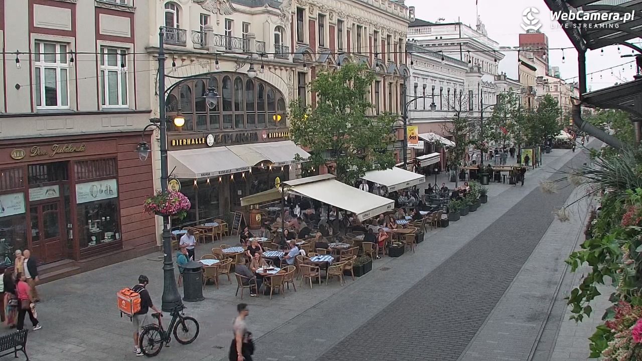ŁÓDŹ - widok na Ulicę Piotrkowską - 11 lipiec 2026, 20:10