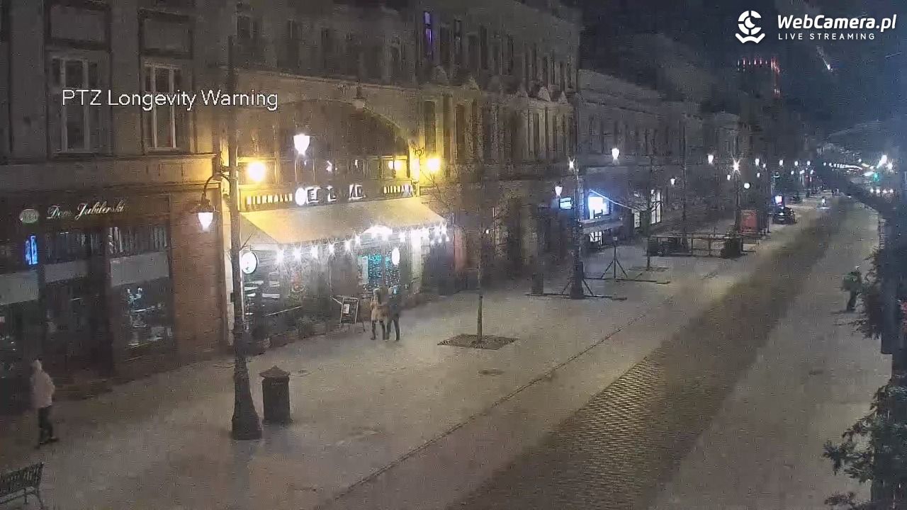 ŁÓDŹ - widok na Ulicę Piotrkowską - 25 luty 2026, 20:55