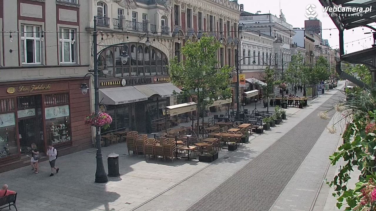 ŁÓDŹ - widok na Ulicę Piotrkowską - 15 lipiec 2026, 10:48