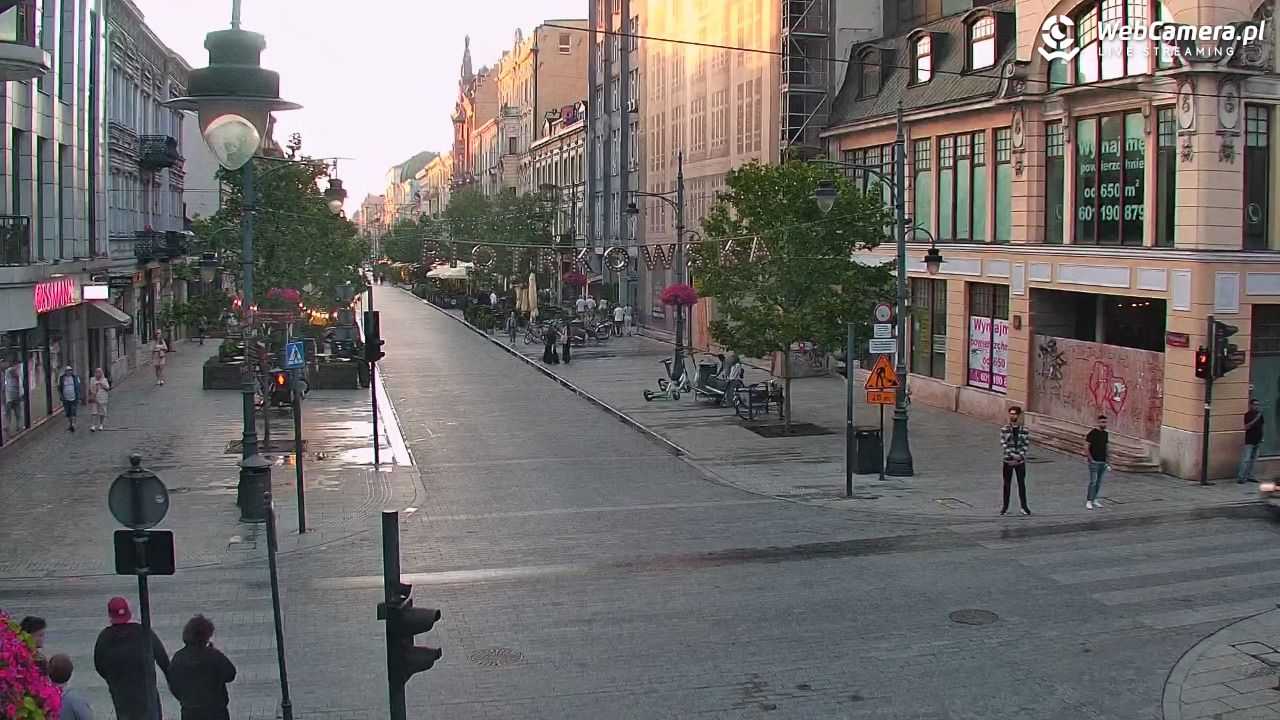 ŁÓDŹ - widok na Ulicę Piotrkowską - 29 czerwiec 2025, 20:30