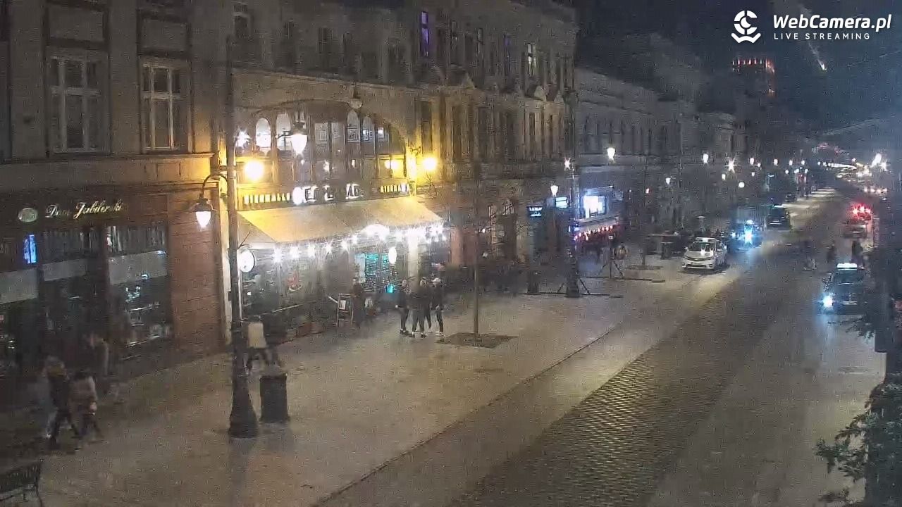 ŁÓDŹ - widok na Ulicę Piotrkowską - 27 luty 2026, 22:33