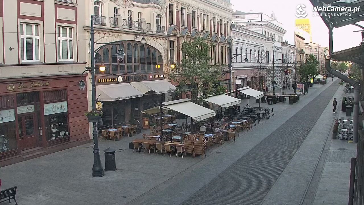 ŁÓDŹ - widok na Ulicę Piotrkowską - 27 maj 2026, 20:03