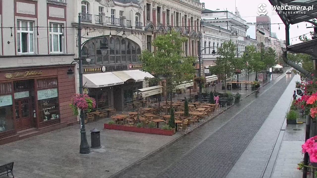 ŁÓDŹ - widok na Ulicę Piotrkowską - 03 wresień 2025, 06:26