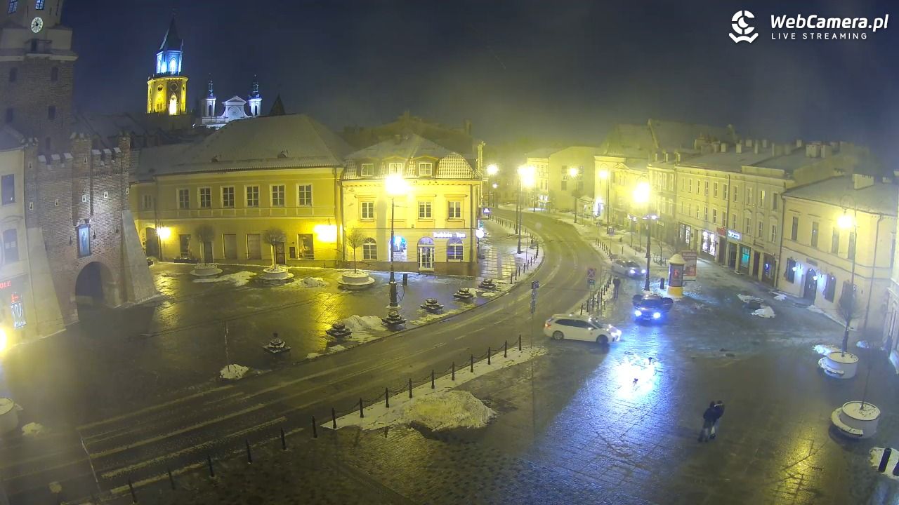 LUBLIN - widok na Bramę Krakowską - 17 luty 2026, 22:42