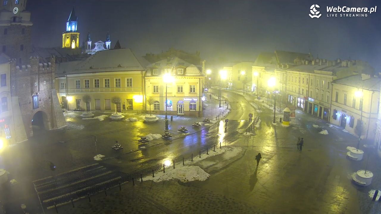 LUBLIN - widok na Bramę Krakowską - 18 luty 2026, 21:37