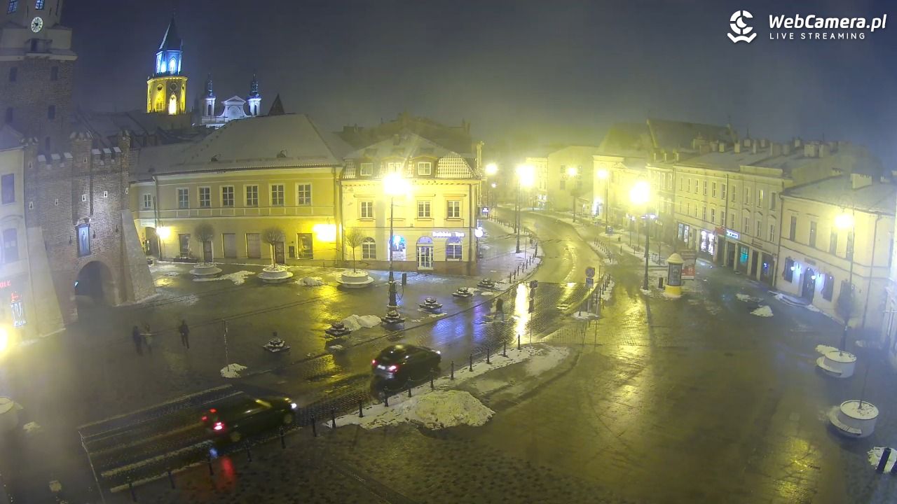 LUBLIN - widok na Bramę Krakowską - 18 luty 2026, 21:37