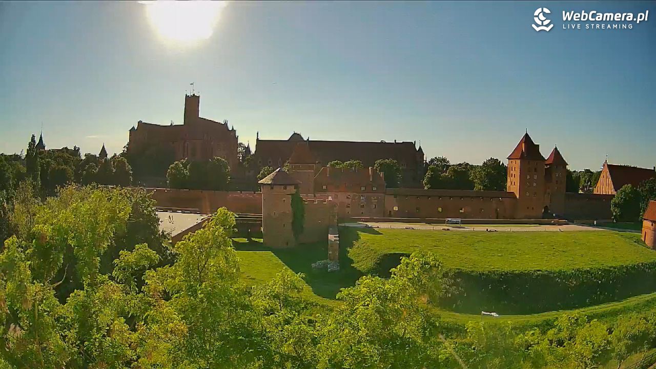 Malbork - widok na Zamek Krzyżacki - 25 czerwiec 2026, 18:11