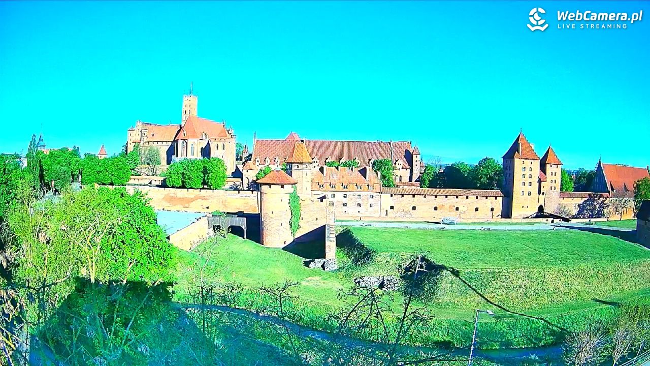 Malbork - widok na Zamek Krzyżacki - 10 maj 2026, 06:59