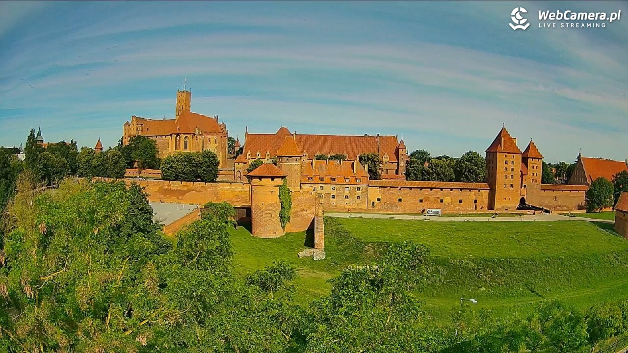 Malbork - widok na Zamek Krzyżacki - 24 czerwiec 2026, 08:44