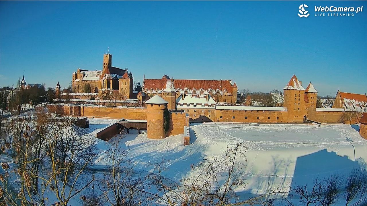 Malbork - widok na Zamek Krzyżacki - 02 luty 2026, 10:18