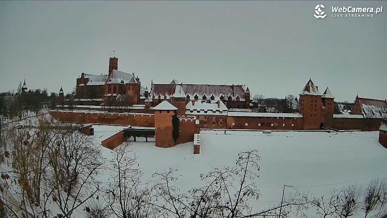 Malbork - widok na Zamek Krzyżacki - 29 styczeń 2026, 12:17