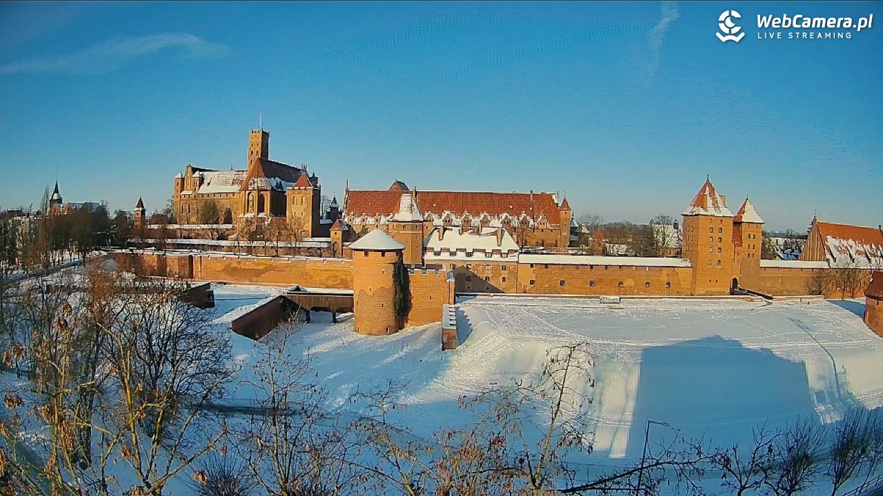 Malbork - widok na Zamek Krzyżacki - 02 luty 2026, 09:39