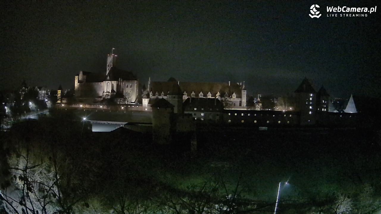 Malbork - widok na Zamek Krzyżacki - 11 grudzień 2025, 01:54