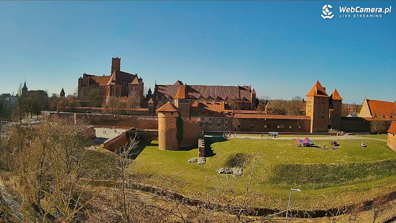 Malbork - widok na Zamek Krzyżacki - 22 marzec 2026, 14:00