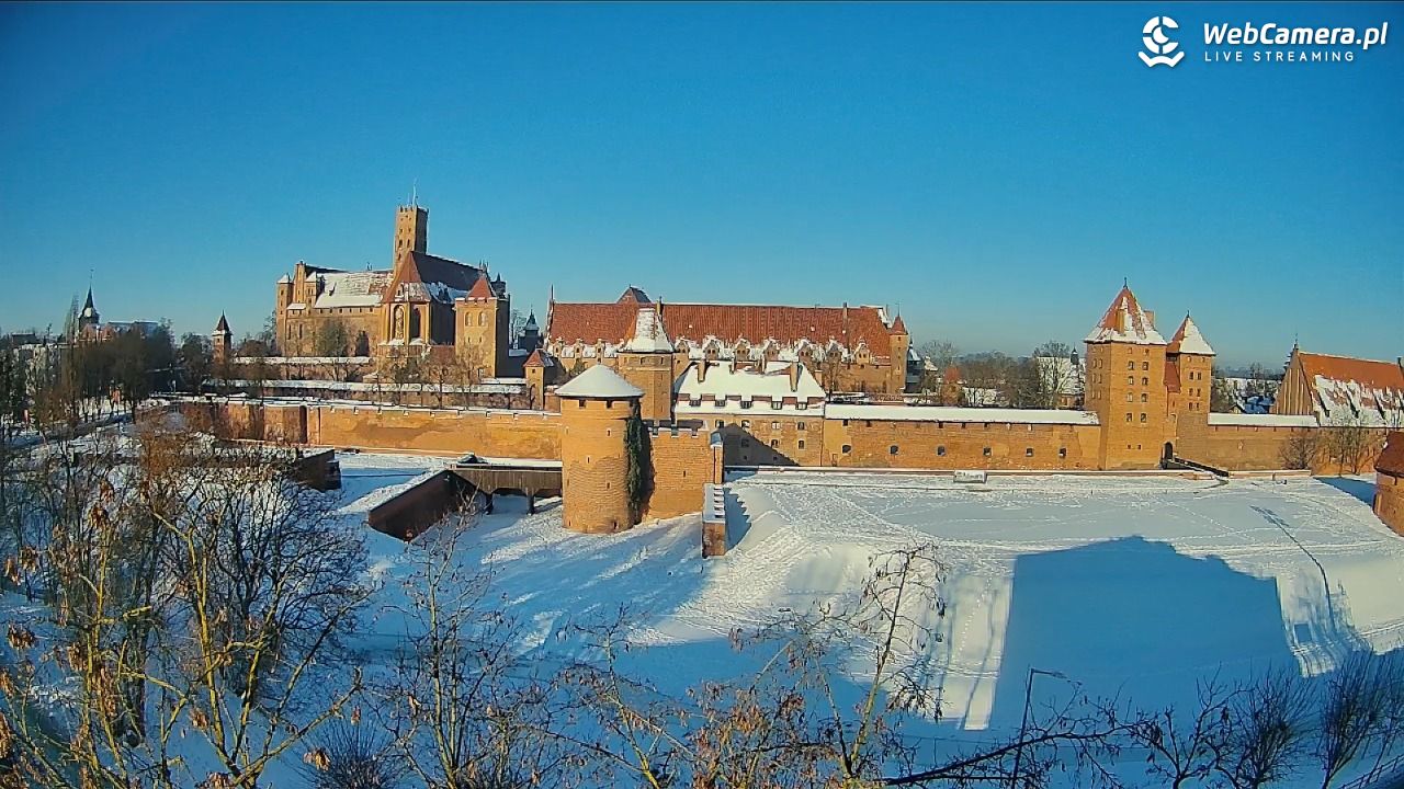 Malbork - widok na Zamek Krzyżacki - 03 luty 2026, 09:38