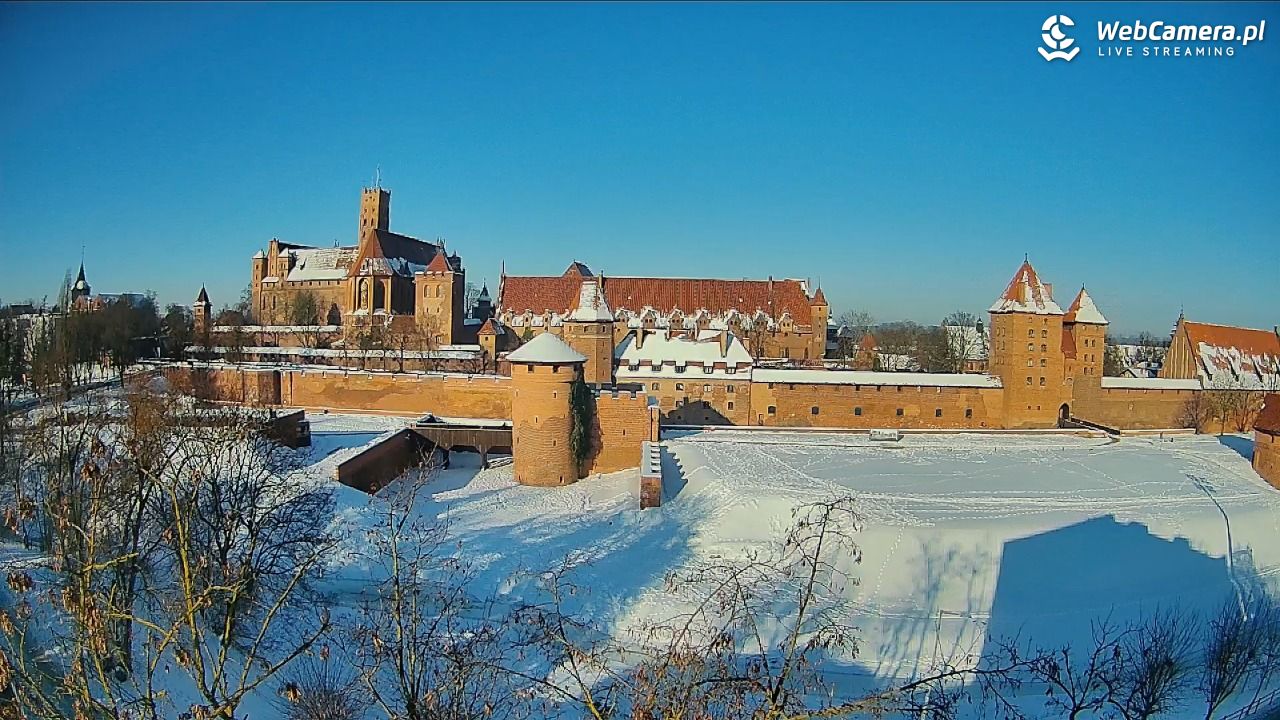 Malbork - widok na Zamek Krzyżacki - 03 luty 2026, 10:07