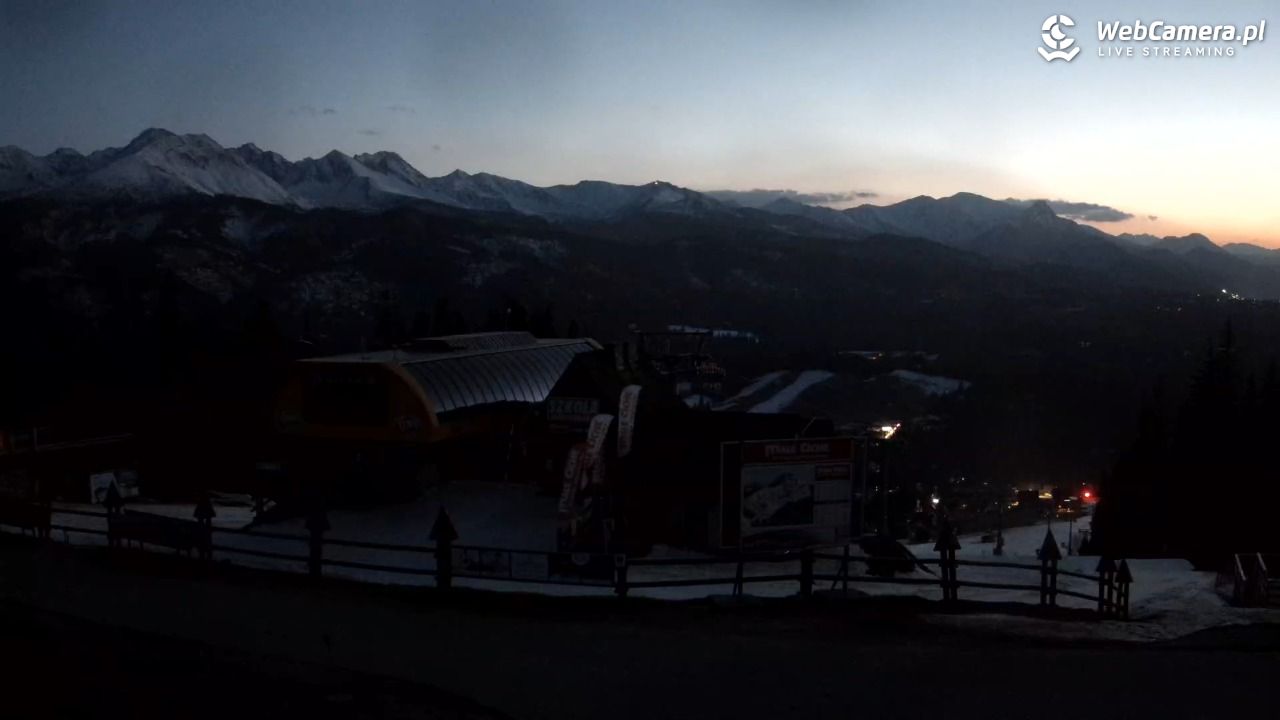 Małe Ciche - widok na parking - 14 marzec 2026, 18:24