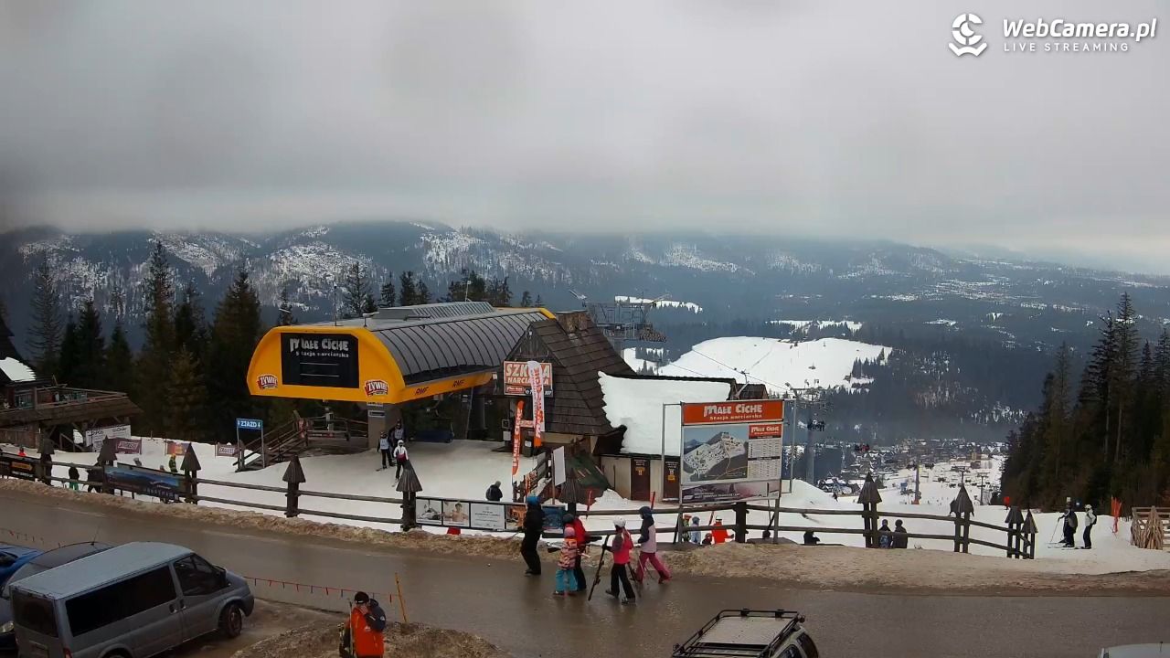 Małe Ciche - widok na parking - 26 styczeń 2026, 15:30